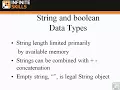 04-03 Java Building Blocks Data Types Continued string char And bool
