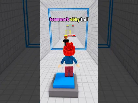 😭 teamwork obby troll in roblox