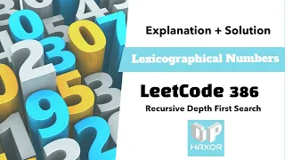 LeetCode 386 Lexicographical Numbers OpHaxor Solution