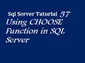 Using CHOOSE Function in SQL Server