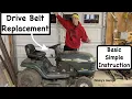 How To Lawn Tractor Drive Belt Replacement