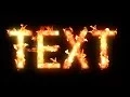 How To Make Flaming Text In After Effects