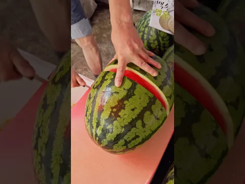 watermelon cutting 서울 동대문에서 수박 주문하면 생기는 일 #streetfood