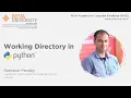 Basic Python Hacks Part 4-Working Directory in Python RACE REVA University