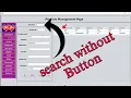how to create a search box in java netbeans without a button