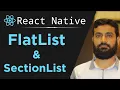 FlatList and SectionList in React Native in Hindi React Native FlatList in Hindi Urdu Hindi