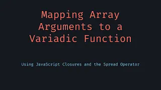 Variadic Function with Array Inputs
