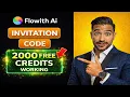 Flowith AI Invitation Code 2026 - How to Get Exclusive Access 2 000 Free Credits