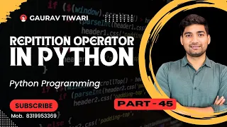 Repetition Operator in Python