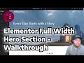 How to Make a Full-Width Hero Section in Elementor
