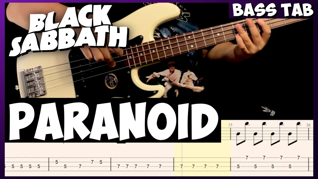 Black Sabbath - "Paranoid" Bass Cover (+ Tab) | Dotti Brothers #basscover #bass #tabs #bassguitar Black Sabbath - "Paranoid" Bass Cover (+ Tab) | Dotti Brothers #basscover #bass #tabs #bassguitar
