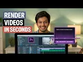 Adobe Premiere Pro Fast Render And Slow Rendering Problem Solve Tutorial In Hindi