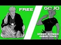 free gojo green screen animations 3