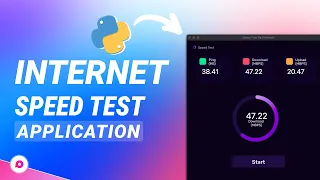 How to Create Internet Speedtest App Using Python Python Tkinter Project