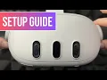 Meta Quest 3 VR Headset Setup Manual Guide 2025
