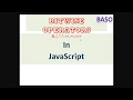 Bitwise operators JavaScript Operators part