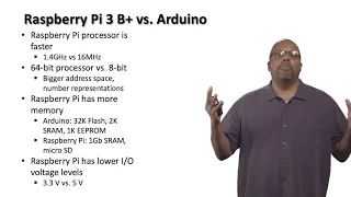Lecture 1 3 - Raspberry Pi vs Arduino Updated