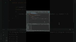 java multiplication table program