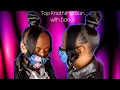 How to Do a Top Knot Ninja Bun with Bangs on Thin Hair Edges