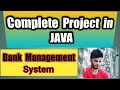 - Bank management System Project in JAVA