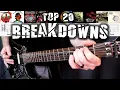Download Lagu TOP 20 METAL BREAKDOWNS | WITH TABS
