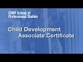 Information Session Webinar Child Development Associate Certificate