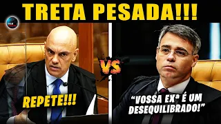 🔴O MICROFONE AINDA ESTAVA LIGADO 😮ALEXANDRE DE MORAES parte pra cima de ANDRÉ MENDONÇA