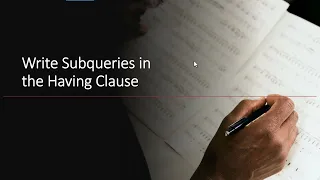 Writing SQL Subqueries in Having Clause Essential SQL