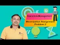 Alternate Solution in Assignment Problem - Operations Management CMA Inter