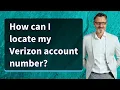 How can I locate my Verizon account number