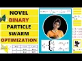 Novel Binary Particle Swarm Optimization Algorithm Numerical Example xRay Pixy