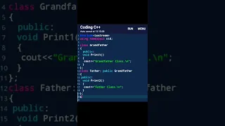 Multilevel inheritance in c plus plus