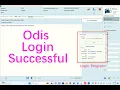 Lagu ODIS Online Login Process