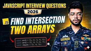 JavaScript Interview Questions 2026 Find Intersection of Two Arrays