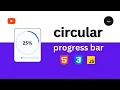 How To Make Circular Progress Bar Using HTML CSS JavaScript Neomorphism Progress Bar