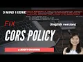 Fix CORS Policy issue when calling api to another domain service reactjs English version