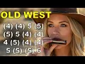 Lagu D. REALS, OLD WEST HARMONICA ( C DIATONIC ), ARMÓNICA C, TABS, BLUES HARP C, GAITA DE BOCA C MUNDHAR