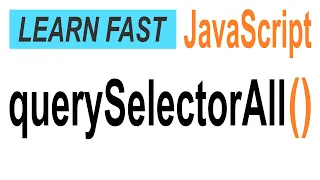 JavaScript document querySelectorAll JavaScript Tutorial for Beginners