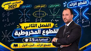 الرياضيات للصف السادس العلمي (الفصل الثاني محاضرة 15 القطع الزائد الجزء الاول2027)