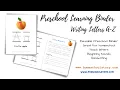 Preschool Learning Binder - Alphabet Handwriting Phonics Homeschool Morning Time