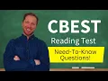 CBEST Reading Test Prep Question Types