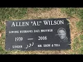 FAMOUS GRAVE TOUR Singer Al Wilson s Grave At The Evergreen Memorial Cemetery In Riverside CA