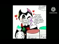 Cute Bendy playing paint bendy and the ink machine Fanart