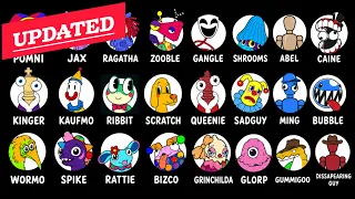  updated the amazing digital circus all characters intro tadc opening song msm tadc