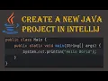 Create a new Java project with IntelliJ IDEA Learn Java