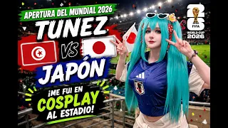 Fui en cosplay al partido Japón vs Túnez y así reaccionó la afición 🇯🇵⚽