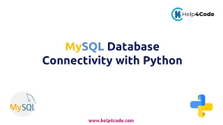 Python database connection How to connect Python with Mysql database mysql connector for python