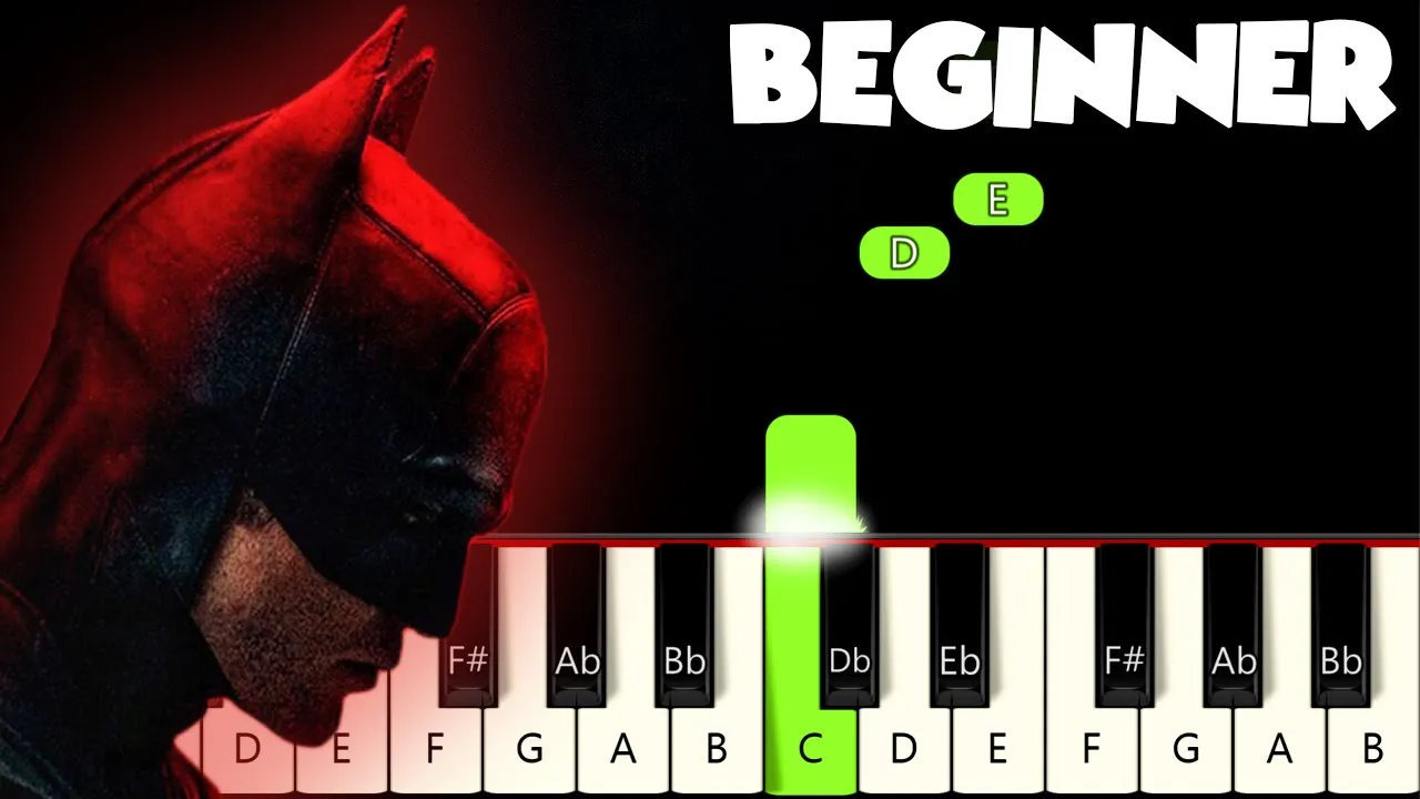 Something In The Way - Nirvana (The Batman) | BEGINNER PIANO TUTORIAL + SHEET MUSIC by Betacustic