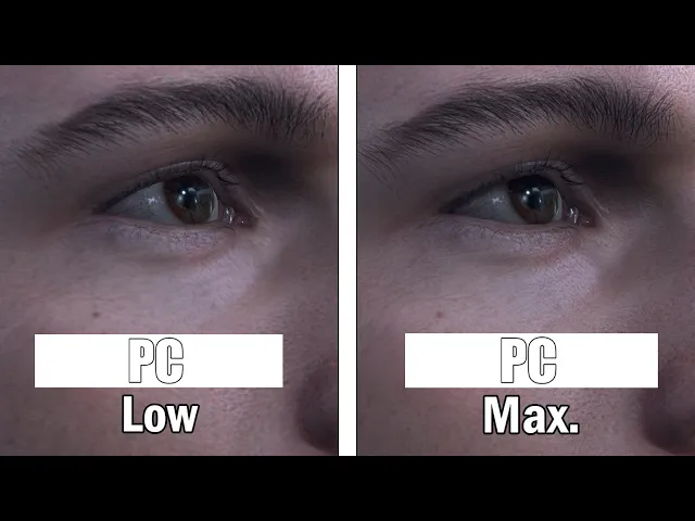 Detroit Become Human PC | LOW vs ULTRA | 4K Settings Comparison