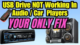 mp3 songs not playing in car usb pen drive not working in music player usb not working in car